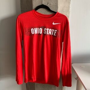 Nike Red Ohio State Long Sleeve T-Shirt XS
